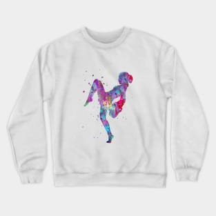 Lady muay thai boxing Crewneck Sweatshirt